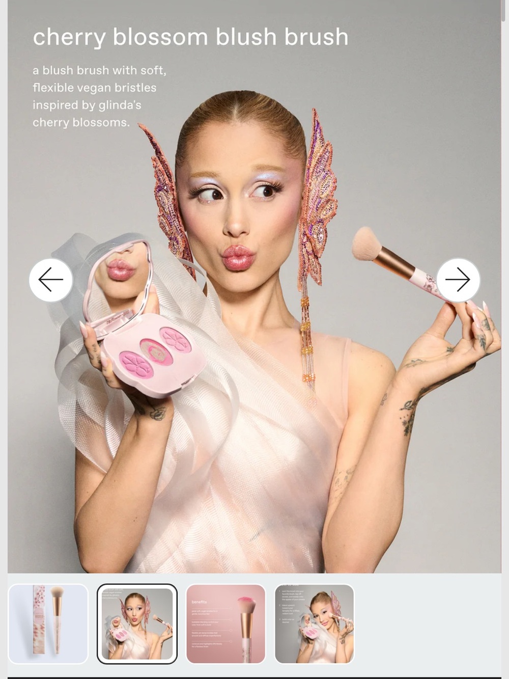 REM Beauty Wicked Cherry Blossom Blush Brush - New - Picture 4 of 6